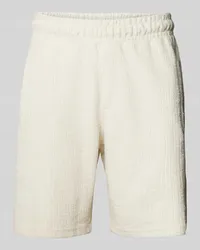 PEGADOR Regular Fit Sweatshorts mit Label-Detail Modell 'LIBCO Offwhite