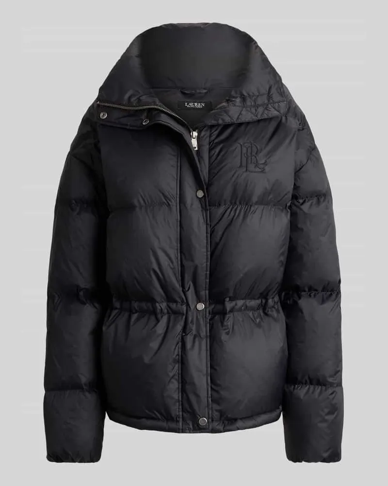 Ralph Lauren Regular Fit Steppmantel mit Taillenzug Modell 'WOVEN-PUFFER-COAT Black
