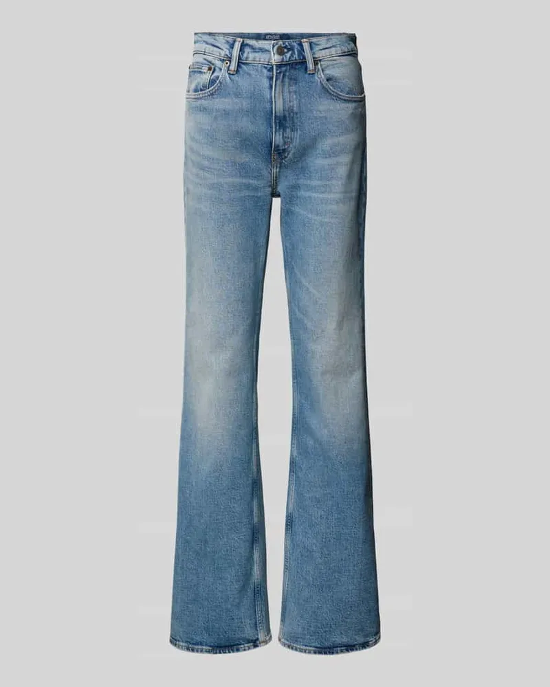 Ralph Lauren Bootcut Jeans im Used-Look Jeansblau