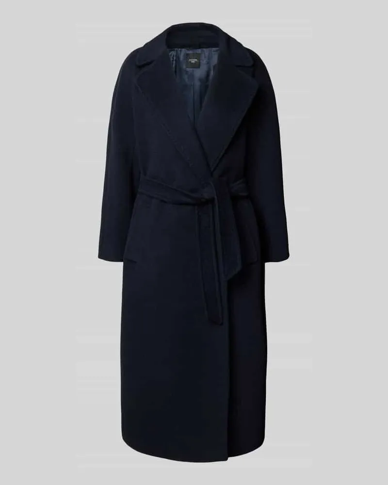 Max Mara Regular Fit Wollmantel mit Alpaka und Mohair Modell 'TEMPERA Marine