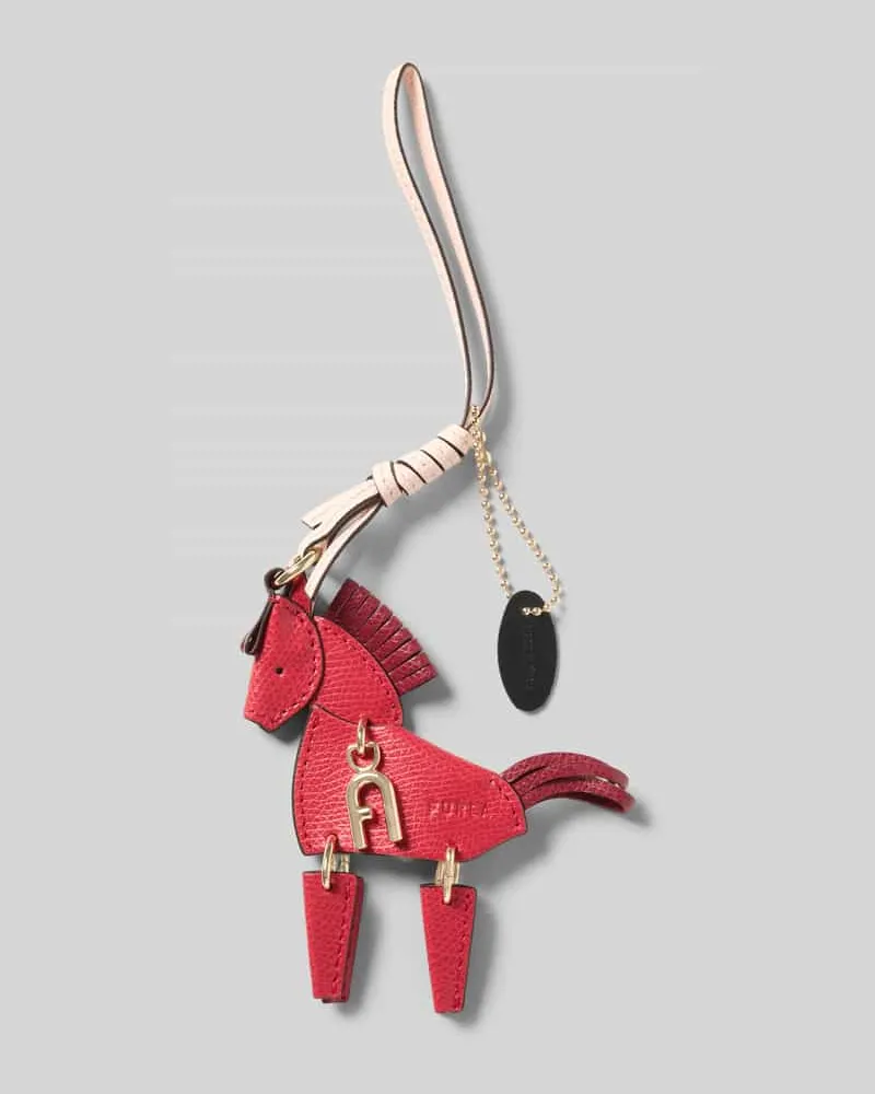 Furla Anhänger mit Logo-Prägung Modell 'ALLEGRA HORSE Kirsche