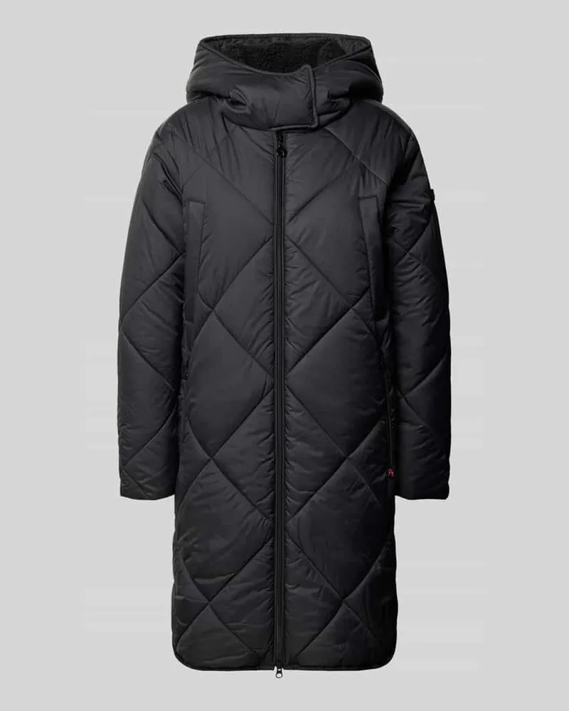 Frieda & Freddies Regular Fit Steppmantel mit Zweiwege-Reißverschluss Modell 'RICHELLE Black