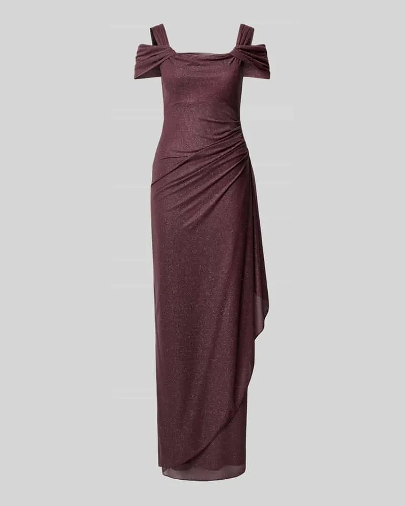 Vera Mont Empire Abendkleid aus Chiffon Dunkelrot