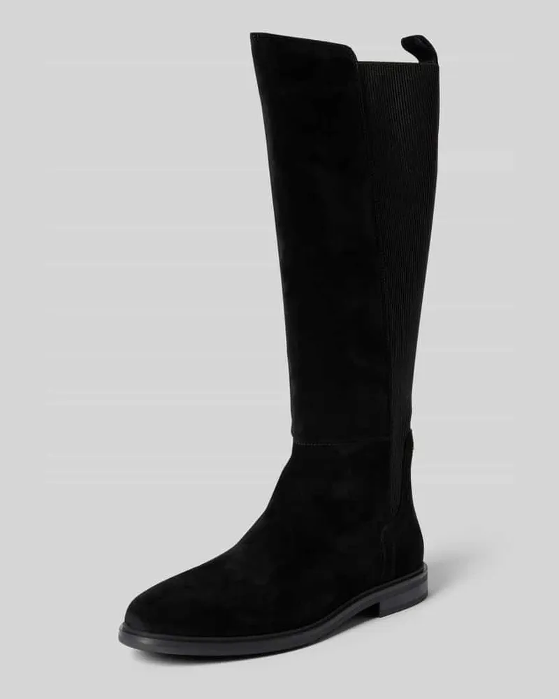 Tommy Hilfiger Stiefel aus echtem Veloursleder Black