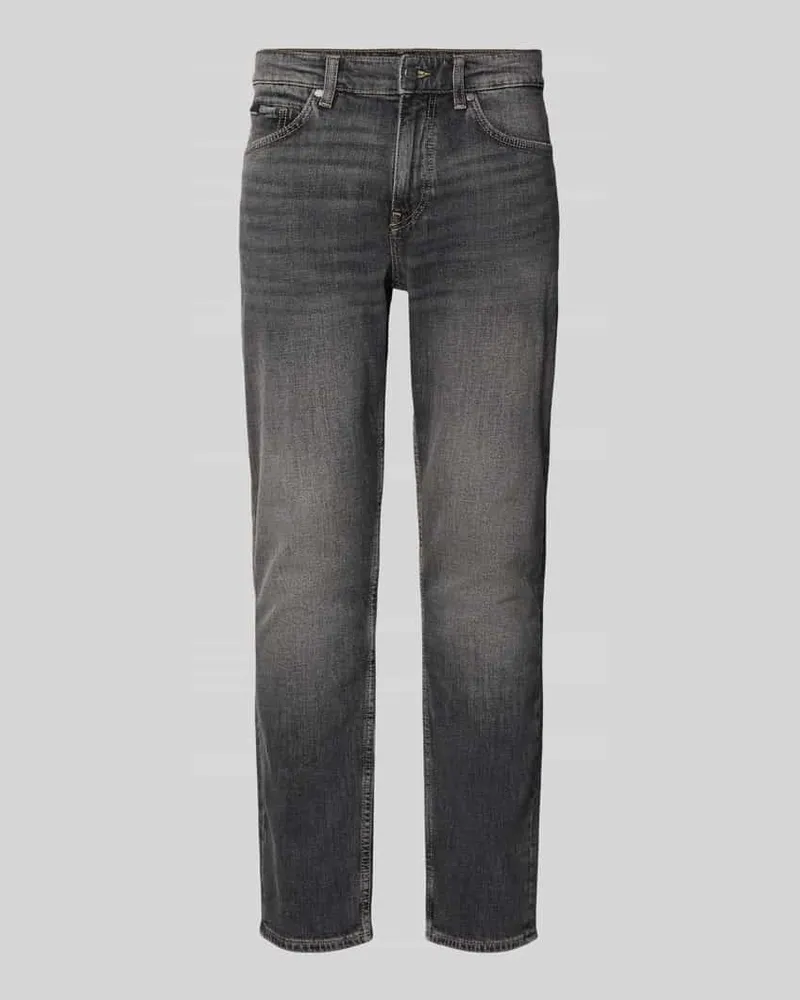 HUGO BOSS Slim Fit Jeans aus Stetch-Denim Modell 'DELAWARE Anthrazit