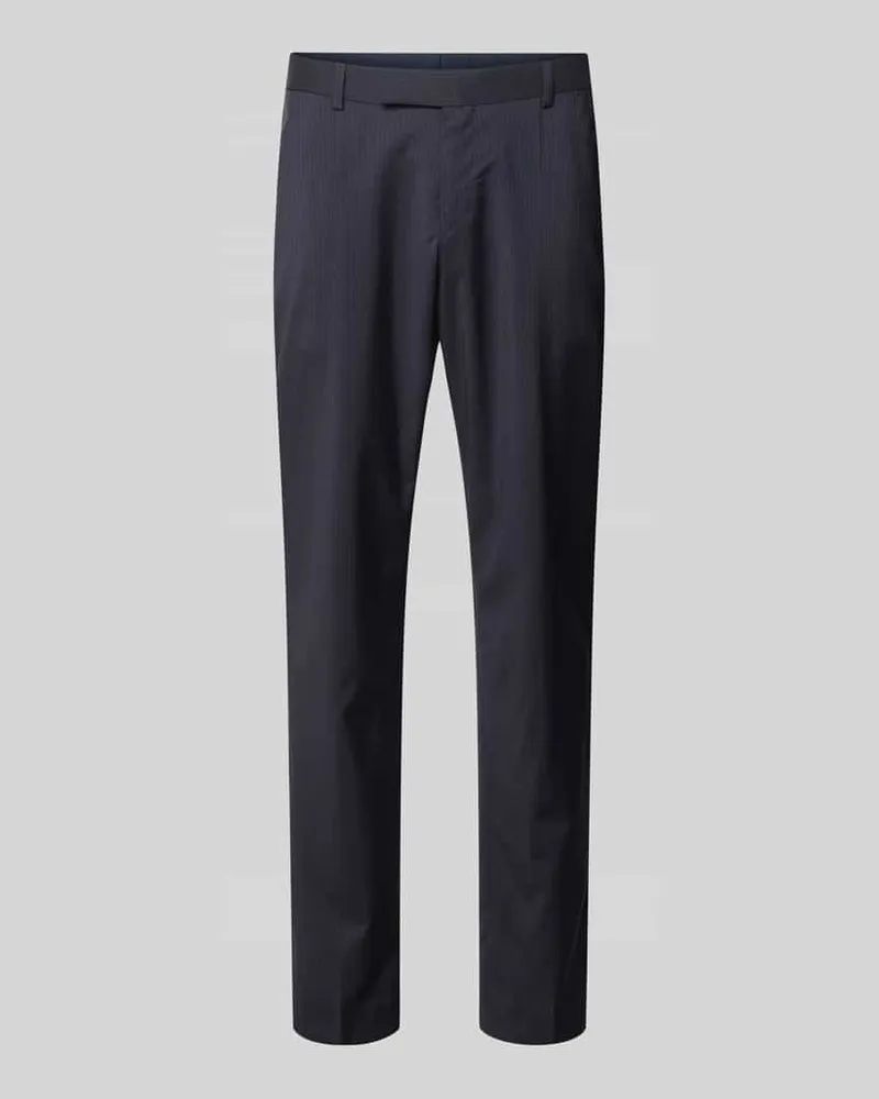 HUGO BOSS Regular Fit Anzughose aus reiner Schurwolle Modell 'H-GENIUS-263 Marine