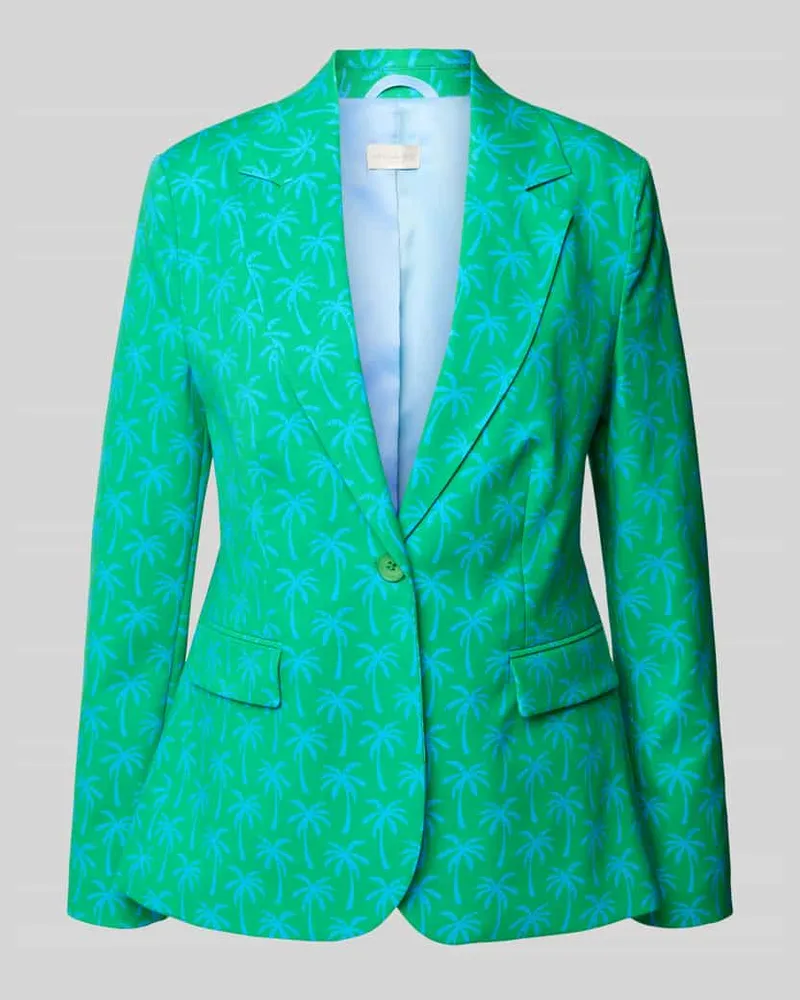 Milano Italy Blazer mit Reverskragen Gruen