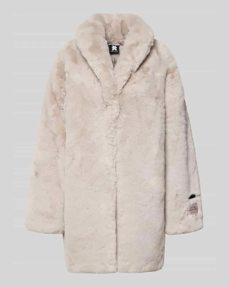Karo Kauer Mantel mit Reverskragen Beige