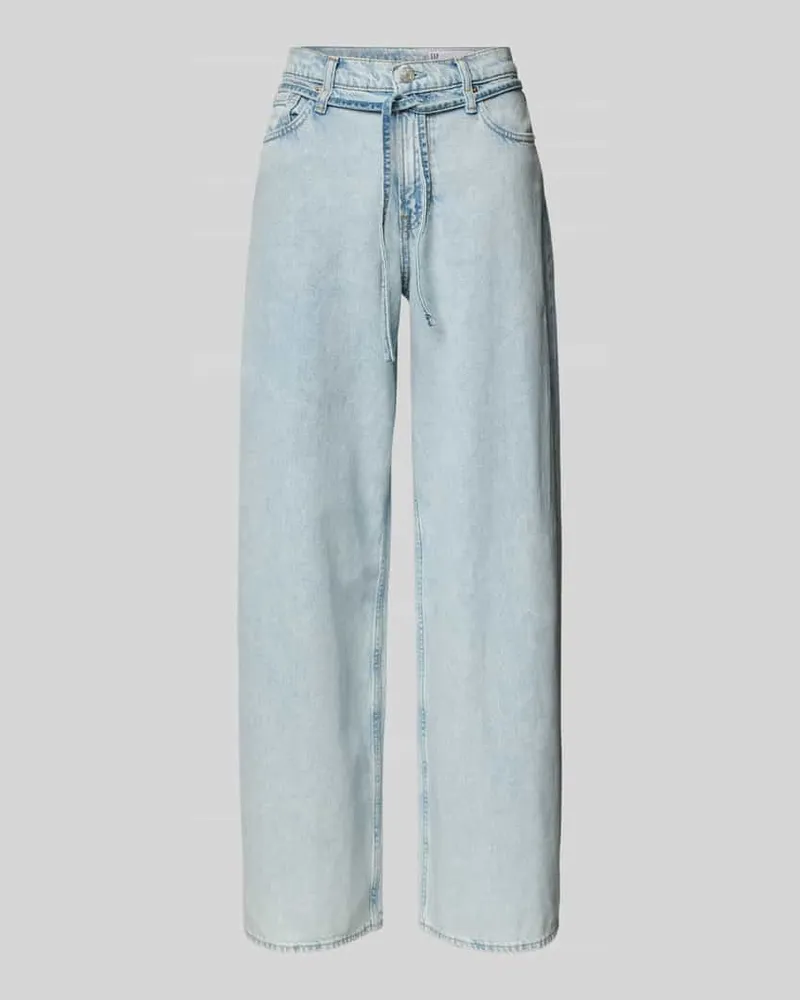 GAP Baggy Jeans mit Bindegürtel Jeansblau