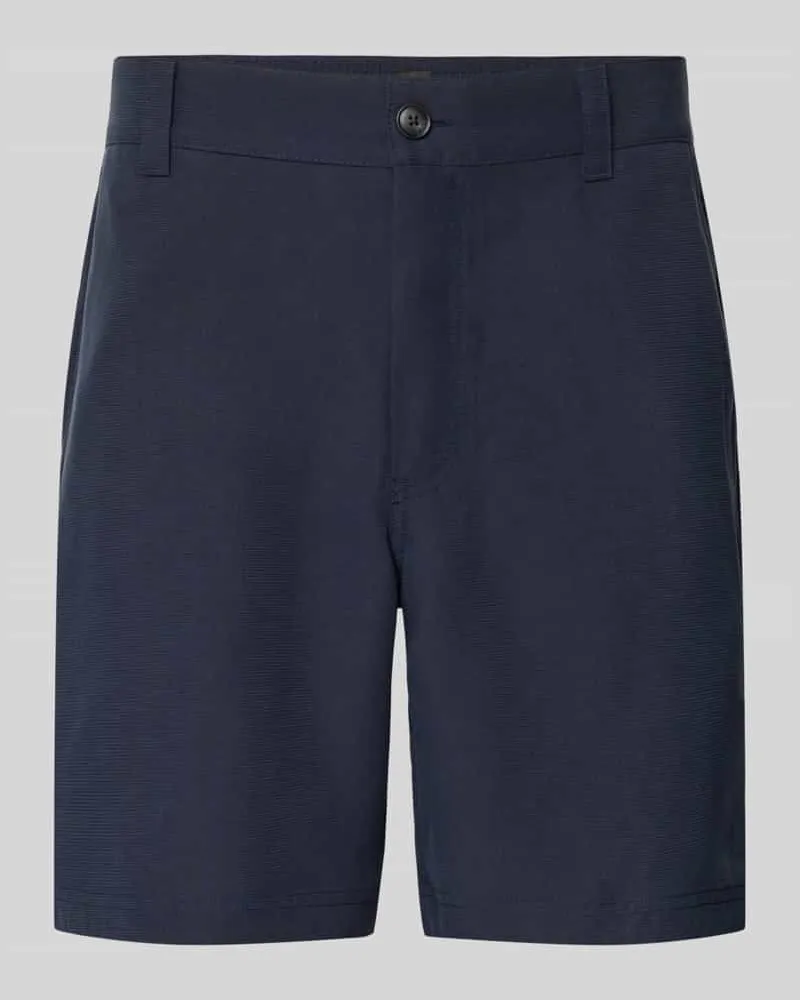HUGO BOSS Tapered Bermudas aus Lyocell-Mix Modell 'SANDREW-5 Marine