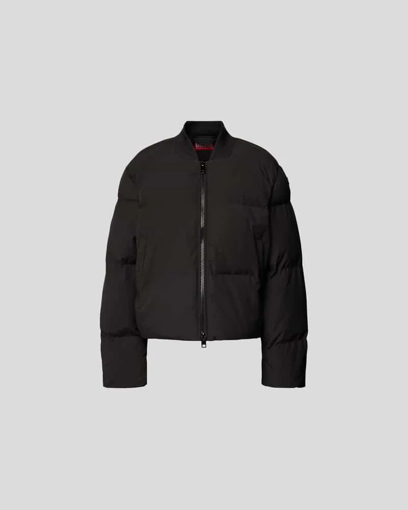 Diesel Steppjacke mit Trompetenärmeln Black