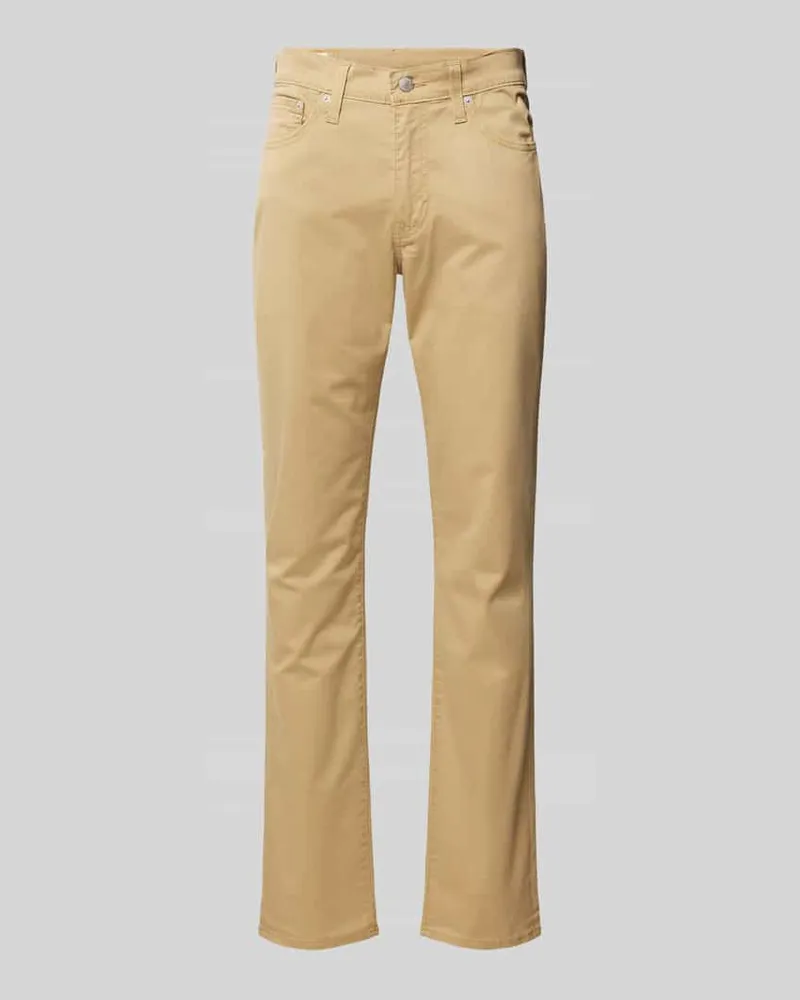 Levi's Slim Fit Jeans mit Stretch-Anteil Modell '511 Beige