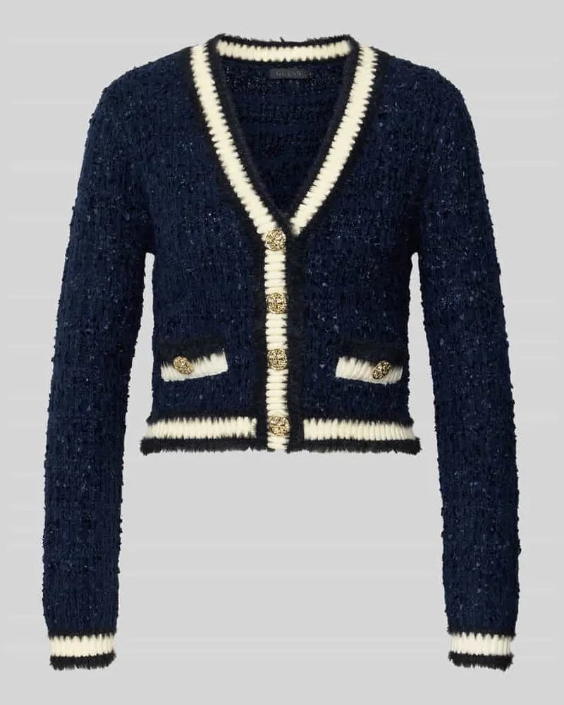 Guess Strickjacke mit V-Ausschnitt Modell 'AOMORI Royal