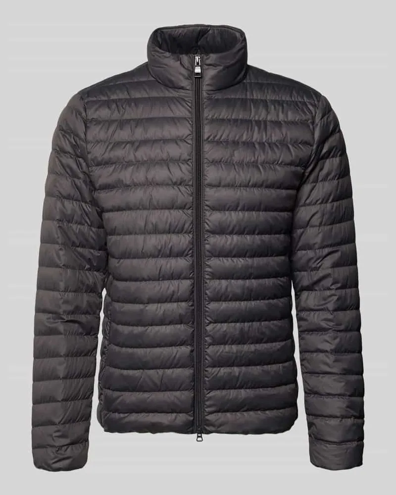 Geox Steppjacke mit Stehkragen und Zweiwege-Reißverschluss Graphit