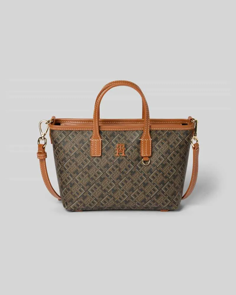 Tommy Hilfiger Henkeltasche mit Logo-Applikation Modell 'MONOPLAY Black