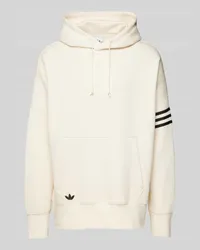 adidas Hoodie mit Label-Stitching Offwhite