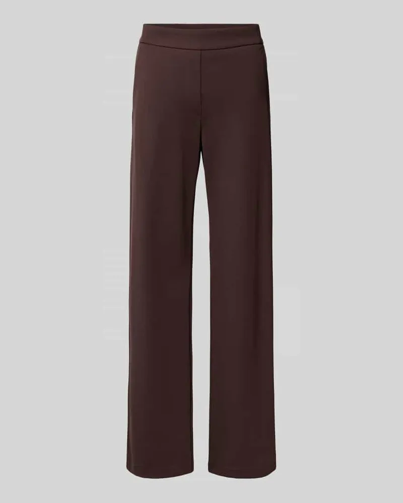 MAC Jeans Loose Fit Stoffhose aus Viskose-Mix Modell 'Chiara Mittelbraun