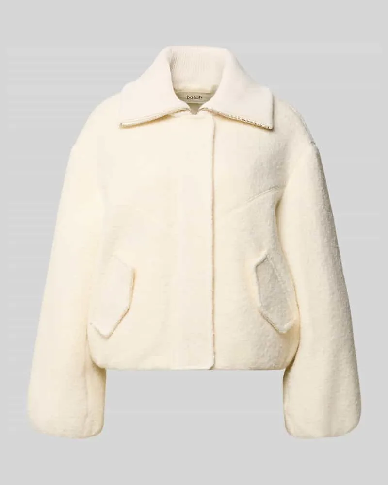 ba&sh Jacke aus Lanawoll-Mix Modell 'VITO Ecru