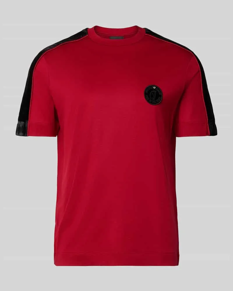 Emporio Armani T-Shirt mit Label-Detail Rot