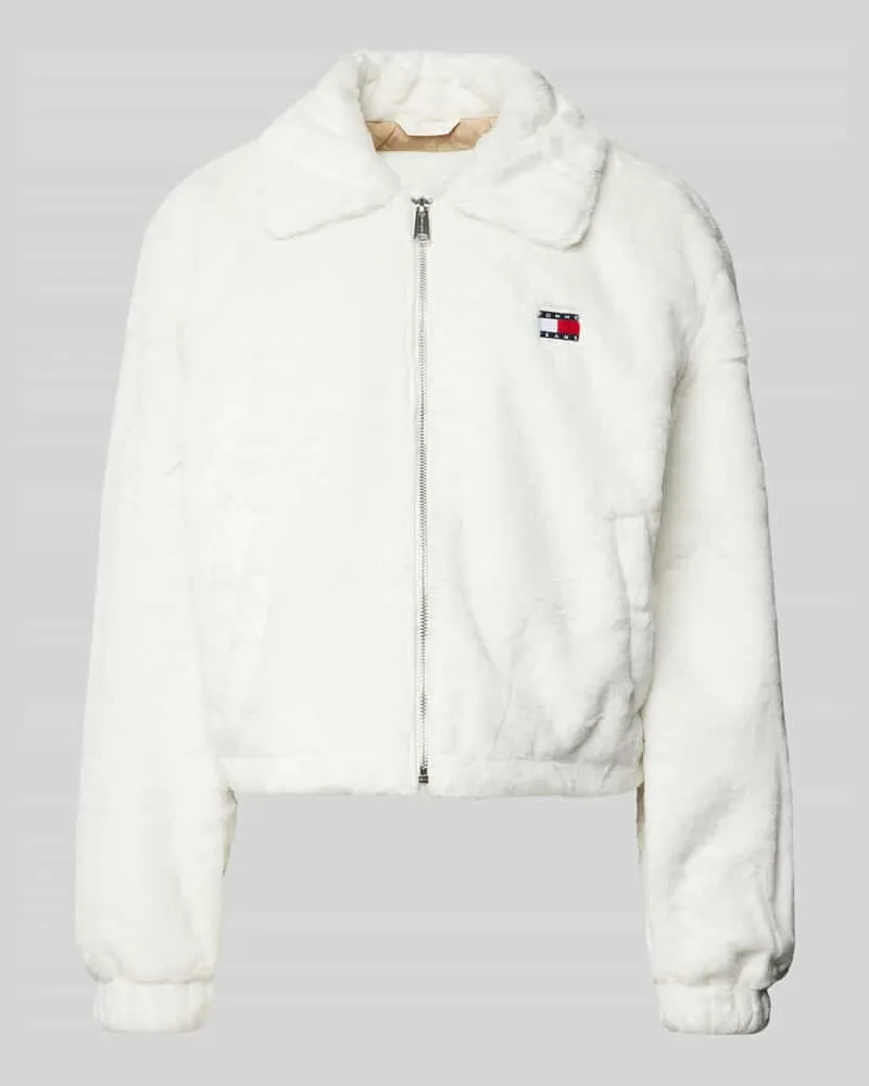 Tommy Hilfiger Jacke mit Label-Patch Weiss