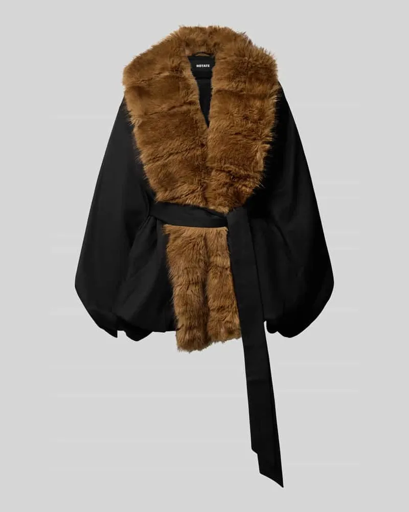 ROTATE Birger Christensen Jacke mit Baumwoll-Anteil Black