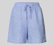 Leinenshorts mit Streifenmuster Modell 'ERAS