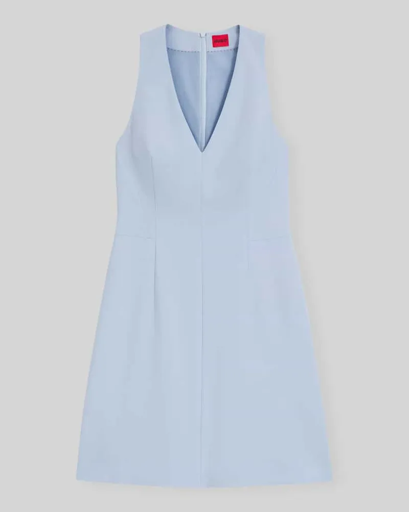 HUGO BOSS Regular Fit Kleid mit Naht-Details Modell 'KELILA Hellblau