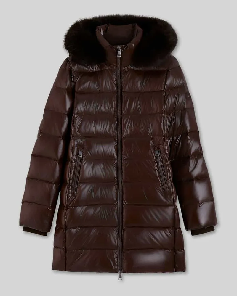 Tommy Hilfiger Puffer Coat mit Daunenkapuze Schoko