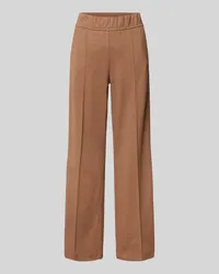 Rosner Wide Leg Stoffhose mit elastischem Bund Modell 'May Camel