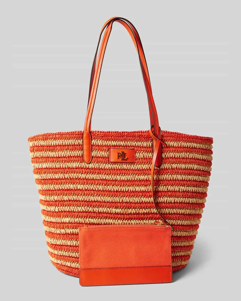 Ralph Lauren Handtasche mit Label-Badge Modell 'BRIE Orange