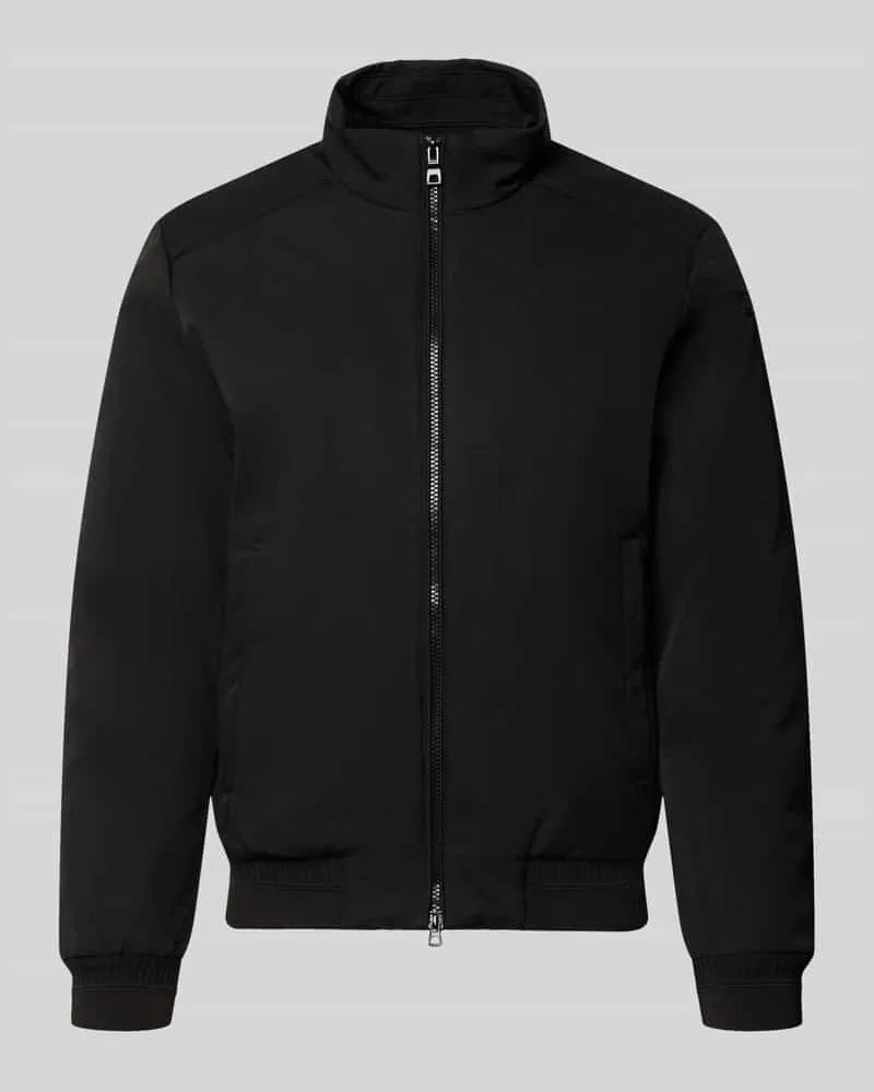 Geox Blouson mit Zweiwege-Reißverschluss und Eingrifftaschen Black