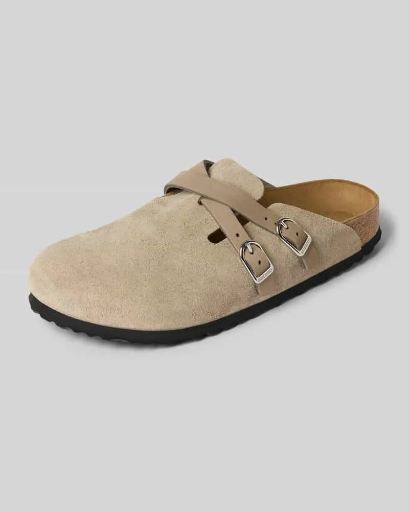 Birkenstock Clogs aus echtem Leder Modell 'Blair Taupe
