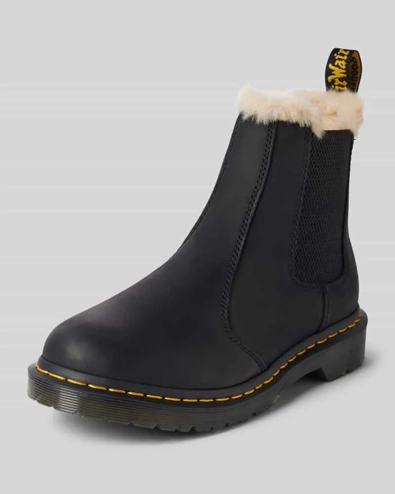 Dr.Martens Chelsea Boots aus Leder mit Innenfutter Modell 'Leonore Black