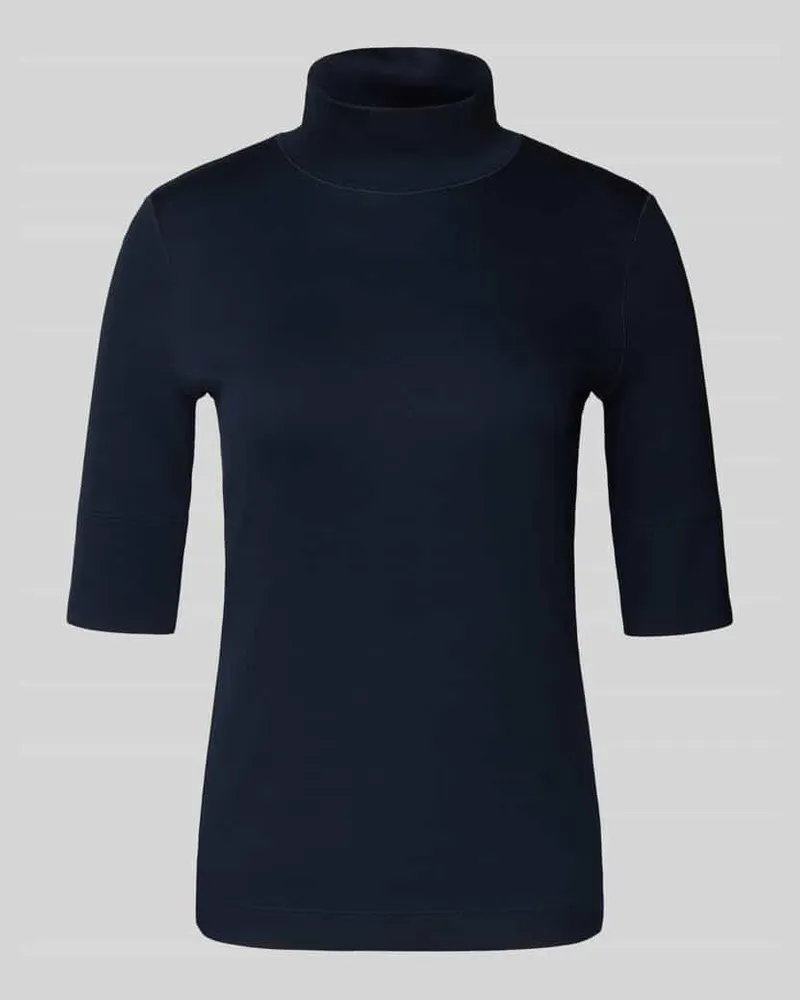 Marc Cain T-Shirt mit Stehkragen Marine
