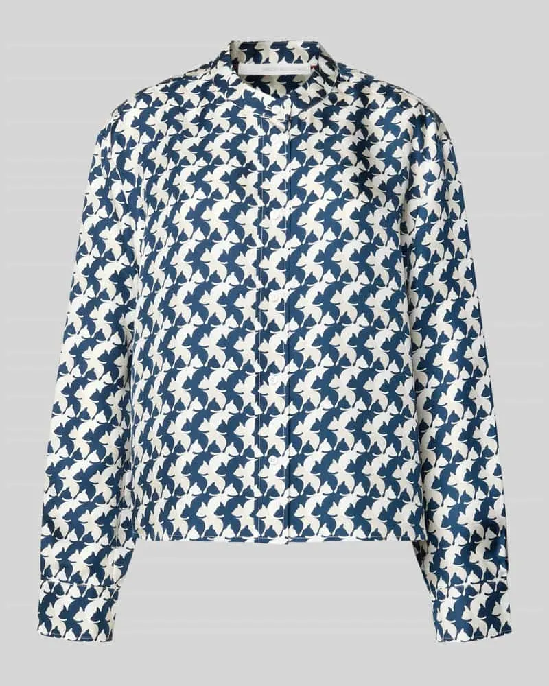 Herzen's Angelegenheit Hemdbluse aus reiner Seide Marine