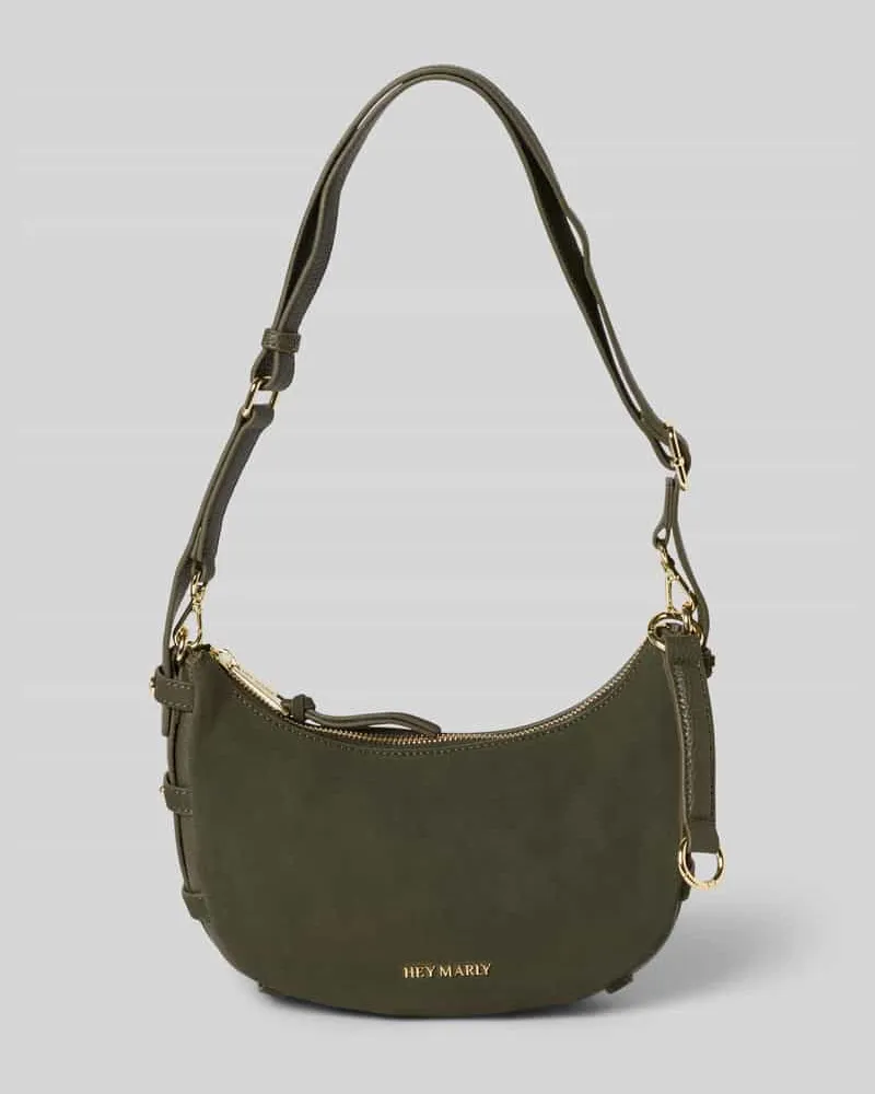 Hey Marly Handtasche aus Rindsleder Modell 'Lifetime Sister Suede Dunkelgruen