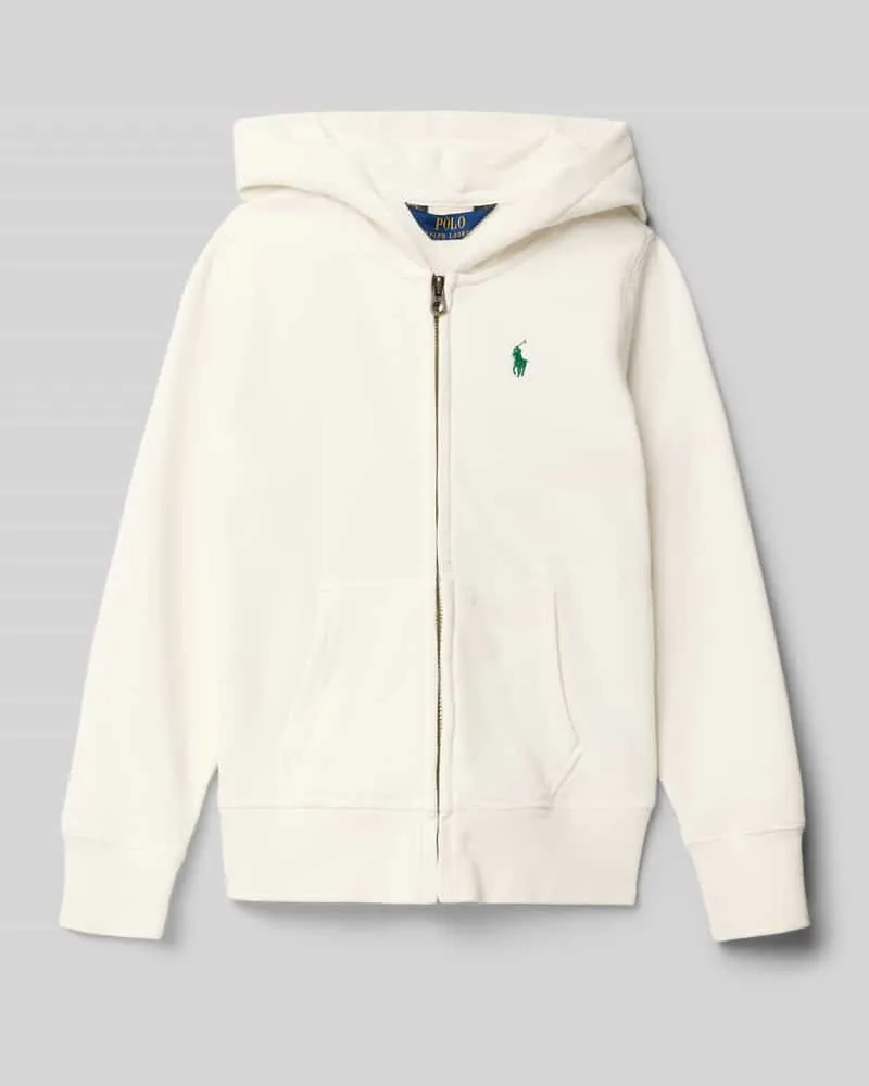 Ralph Lauren Sweatjacke mit Logo-Stitching Weiss