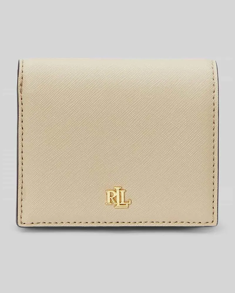 Ralph Lauren Portemonnaie aus echtem Leder Sand