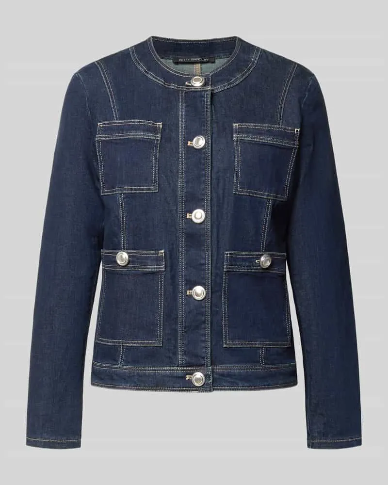 Betty Barclay Regular Fit Jacke mit Lyocell-Anteil in Denim-Optik Jeansblau