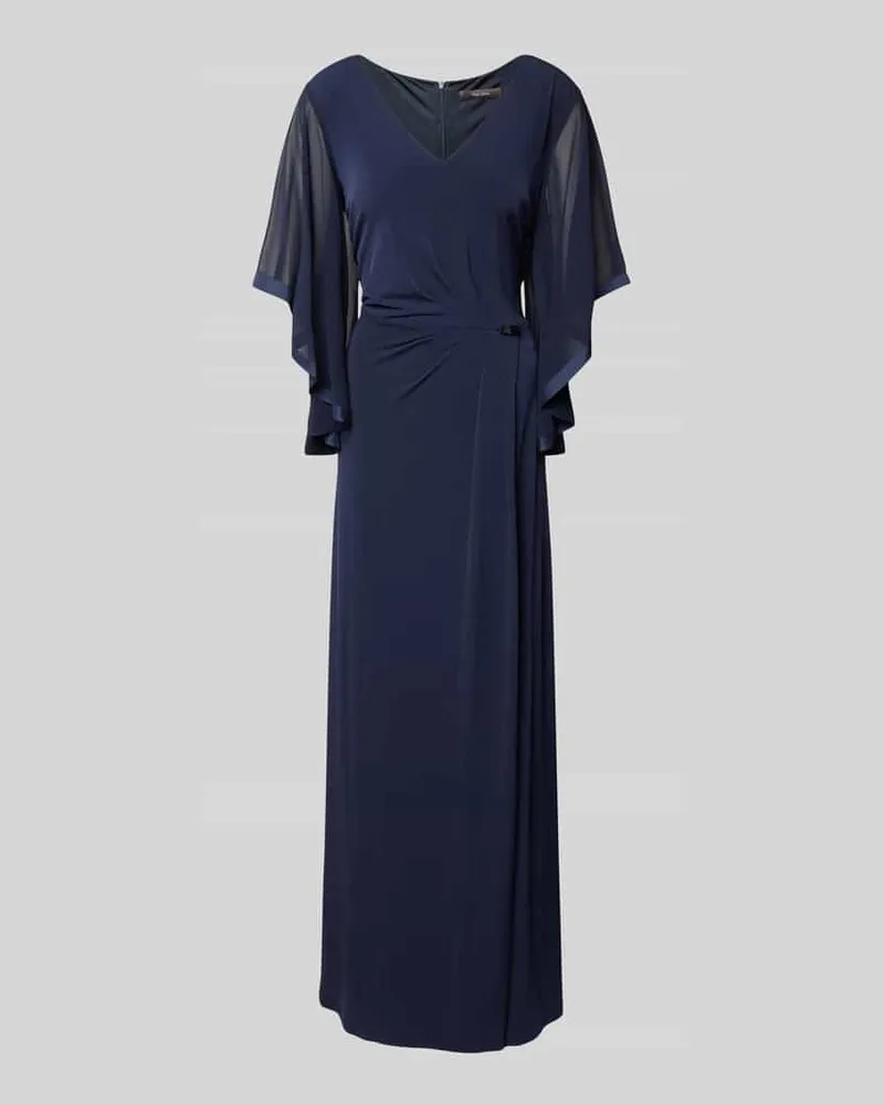 Vera Mont Abendkleid mit gelegten Falten Dunkelblau