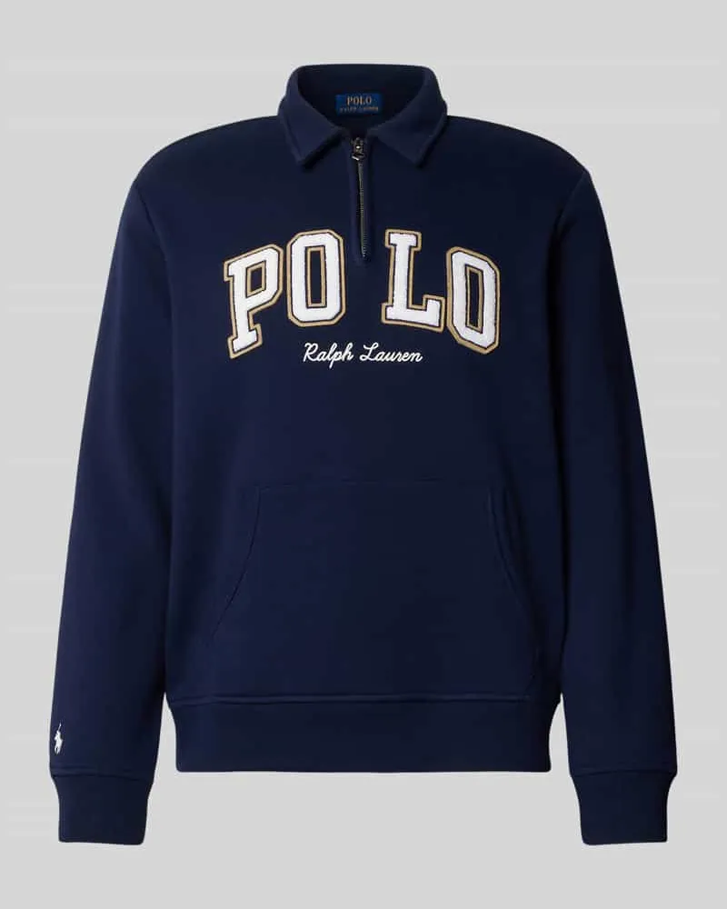 Ralph Lauren Sweatshirt mit Label-Stitching Marine