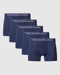 Ralph Lauren Trunks mit elastischem Logo-Bund im 5er-Pack Marine