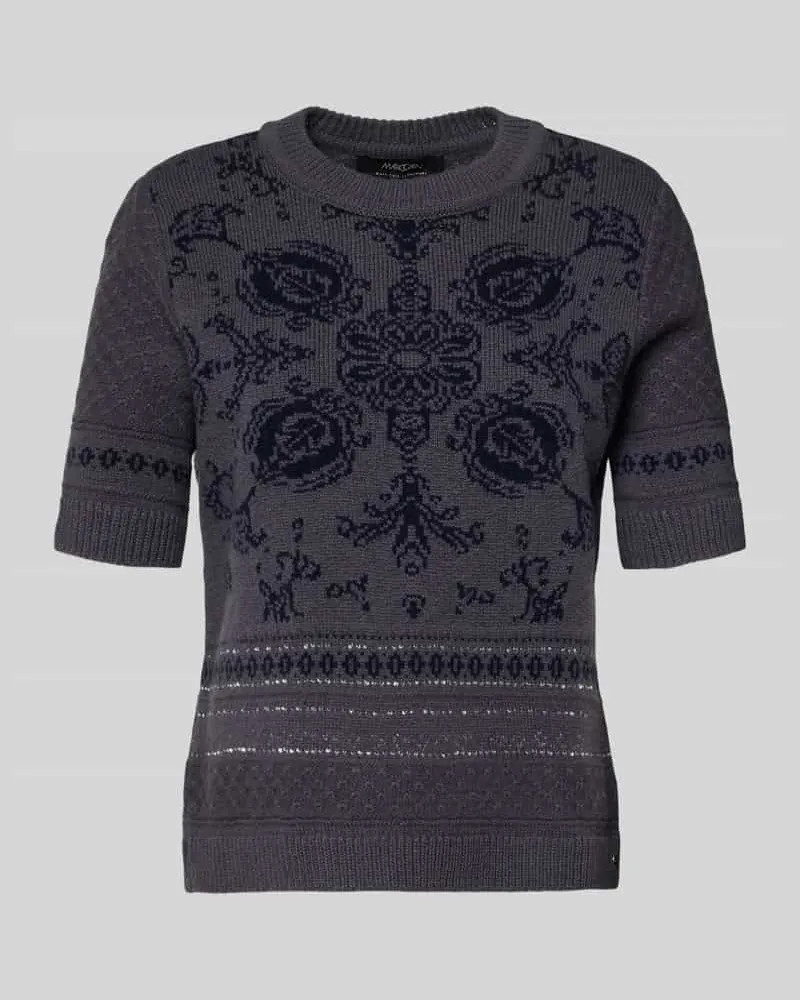 Marc Cain Strickshirt aus Schurwoll-Mix mit Kaschmir-Anteil Taupe