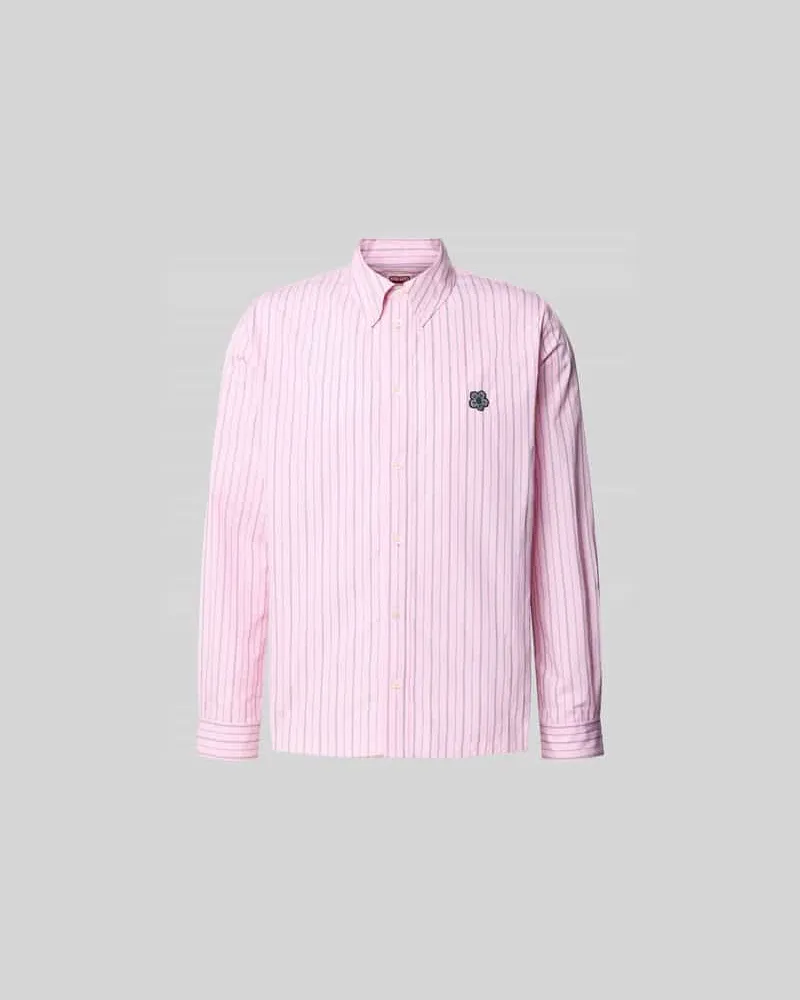 Kenzo Freizeithemd mit Logo-Stitching Hellrosa