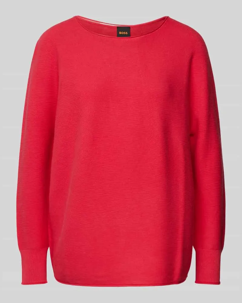 HUGO BOSS Strickpullover mit Ballonärmeln Modell 'Falandinas Pink