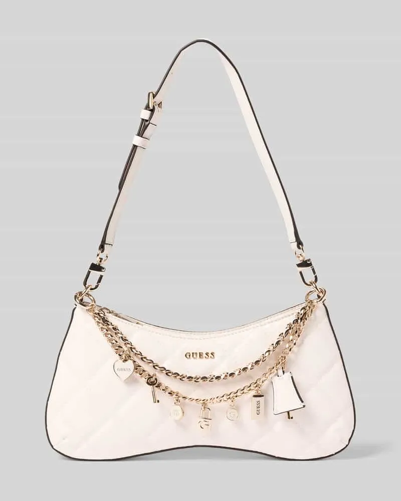 Guess Shoulder Bag mit Logo-Detail Modell 'Libby Offwhite