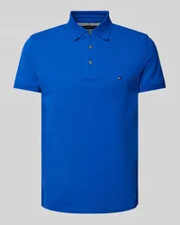 Tommy Hilfiger Slim Fit Poloshirt mit Logo-Stitching Royal