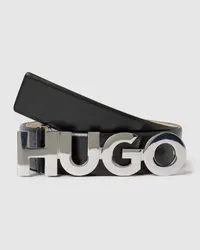 HUGO BOSS Gürtel mit Label-Applikation Modell 'Zula Black