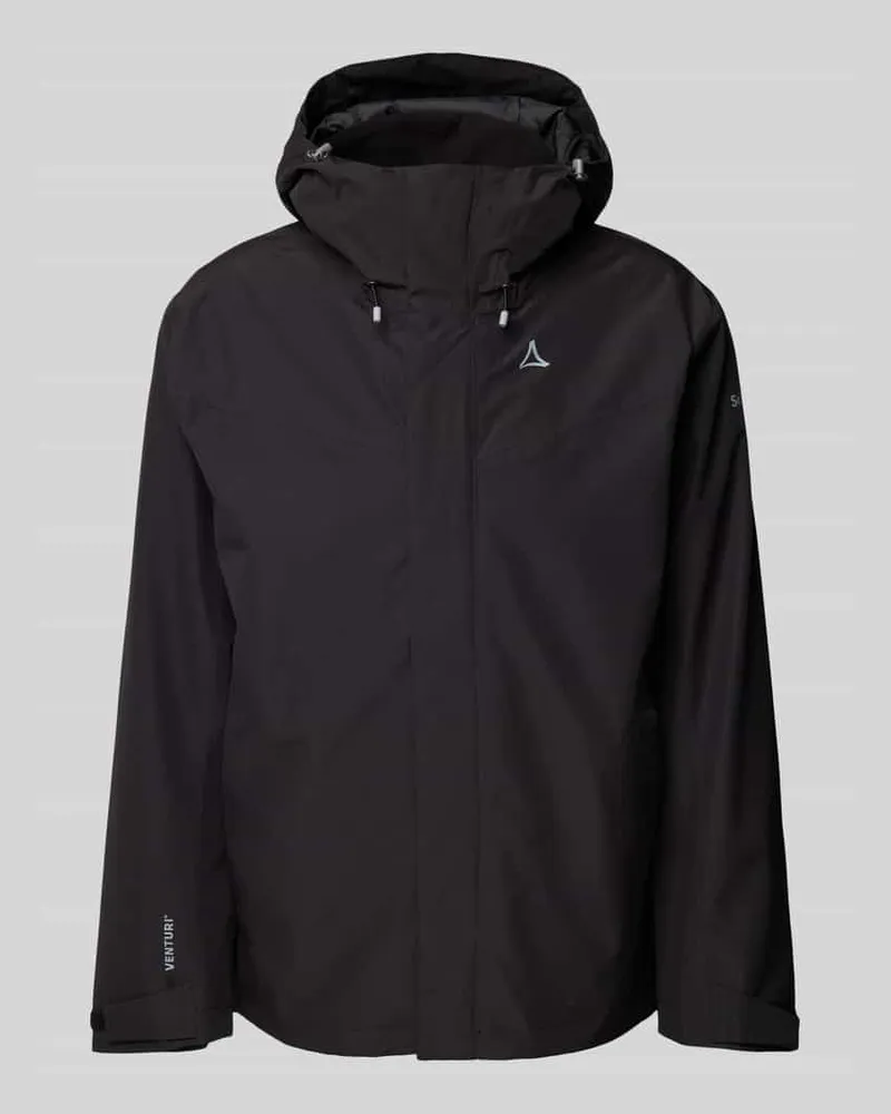 Schöffel Softshell-Jacke mit Label-Print Modell 'OKERE Black