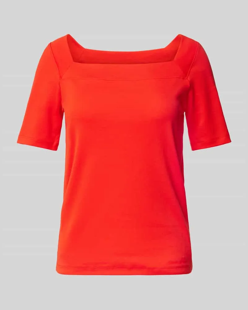 Marc Cain T-Shirt mit Karree-Ausschnitt Rot